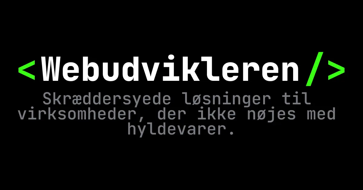 Webudvikleren ApS logo
